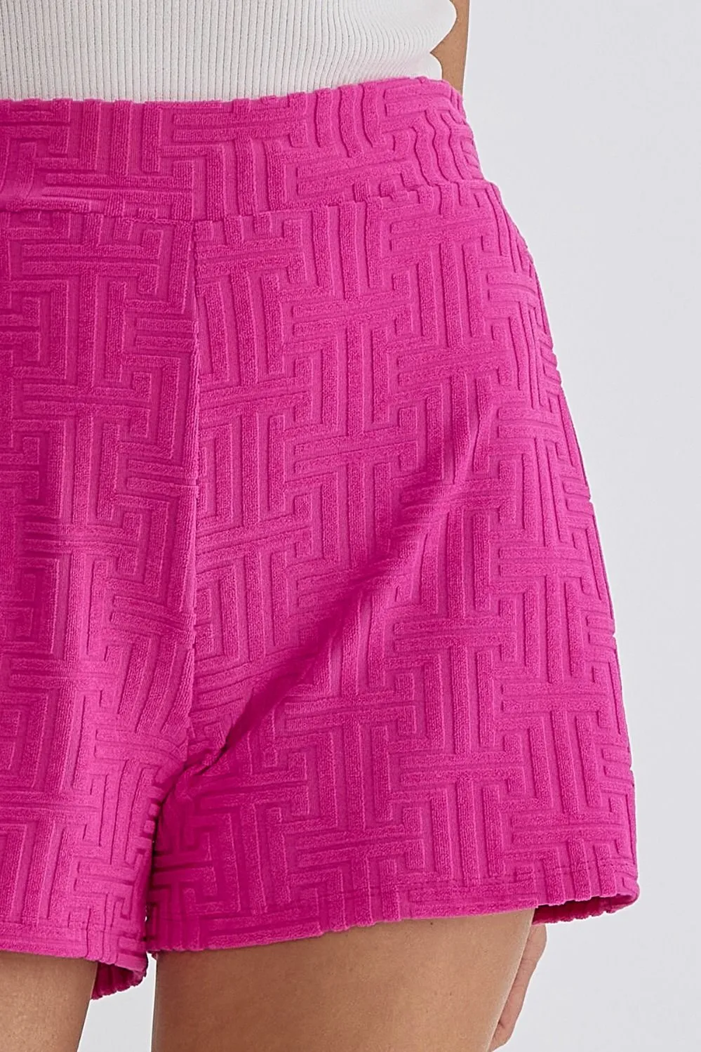 'Need You' Shorts - Fuchsia