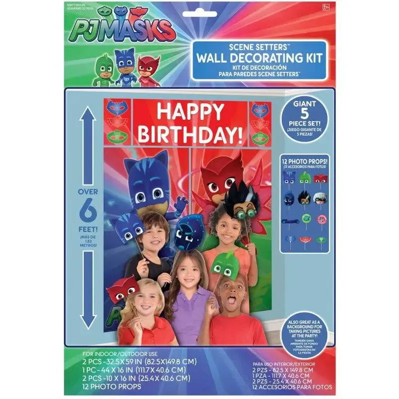 PJ Masks Scene Setter and Photo Props