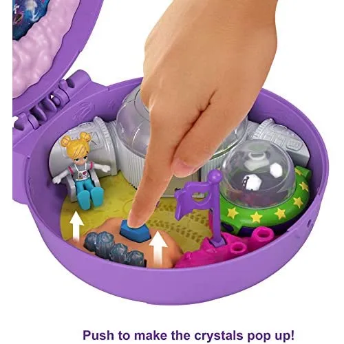 Polly Pocket Saturn Space Explorer Compact with Fun Reveals