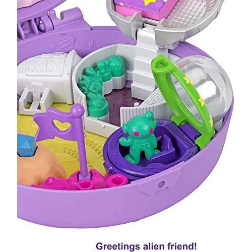 Polly Pocket Saturn Space Explorer Compact with Fun Reveals