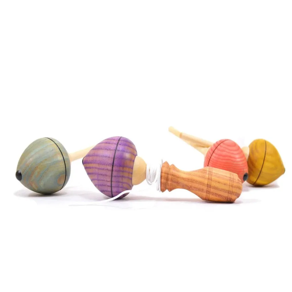 Pull String Spinning Top-Wooden