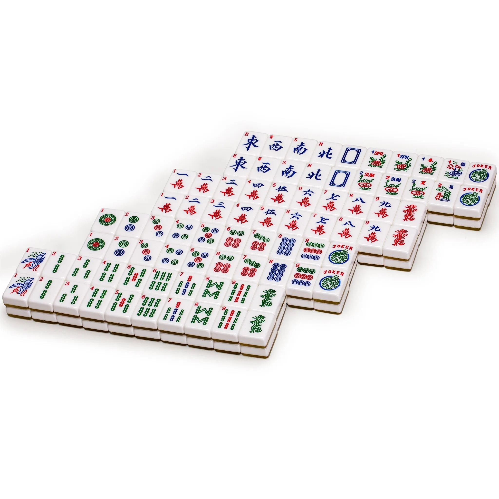 Set of 166 American Mahjong Tiles, "Golden Fortune" (Tiles Only Set)