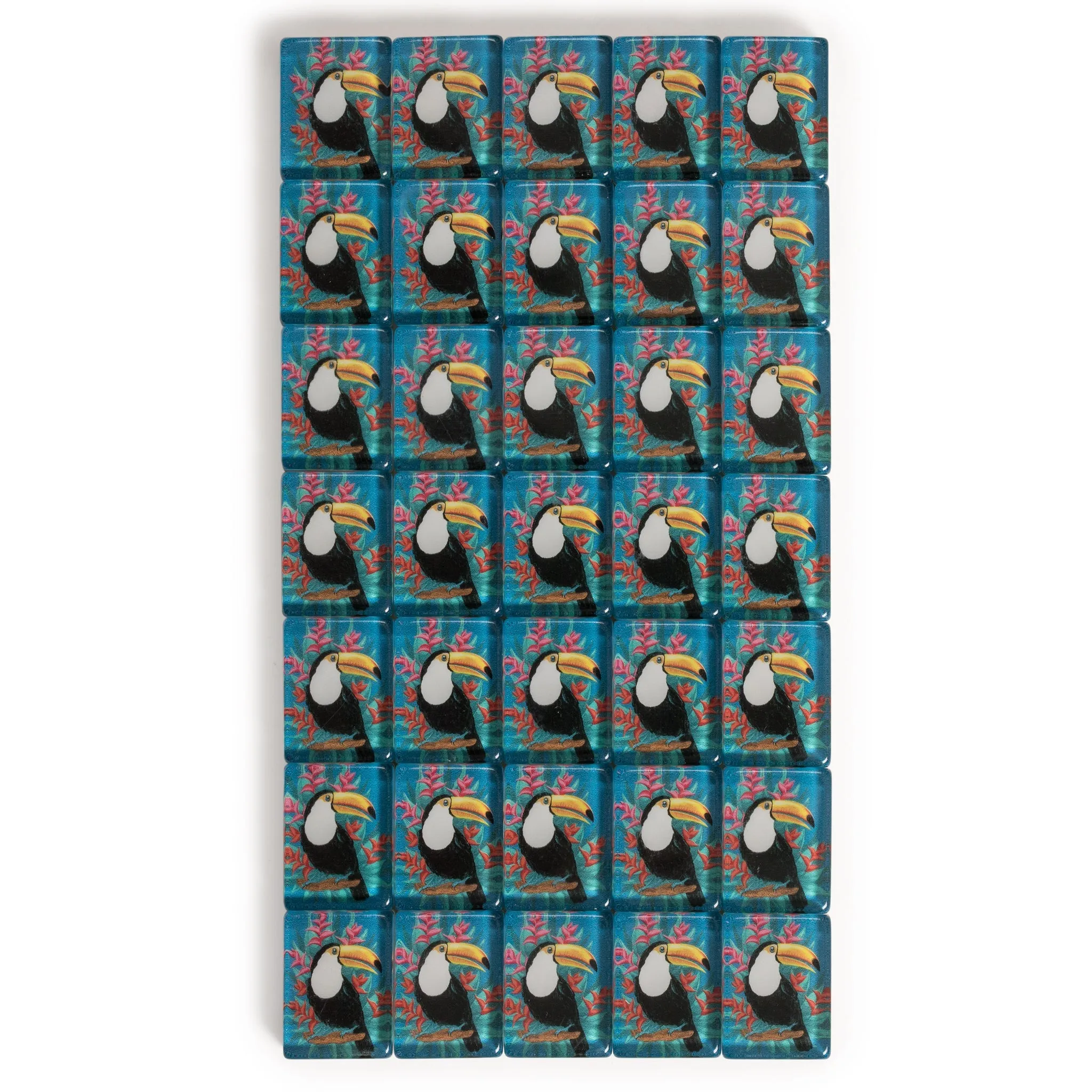 Set of 166 American Mahjong Tiles, "Toucan"