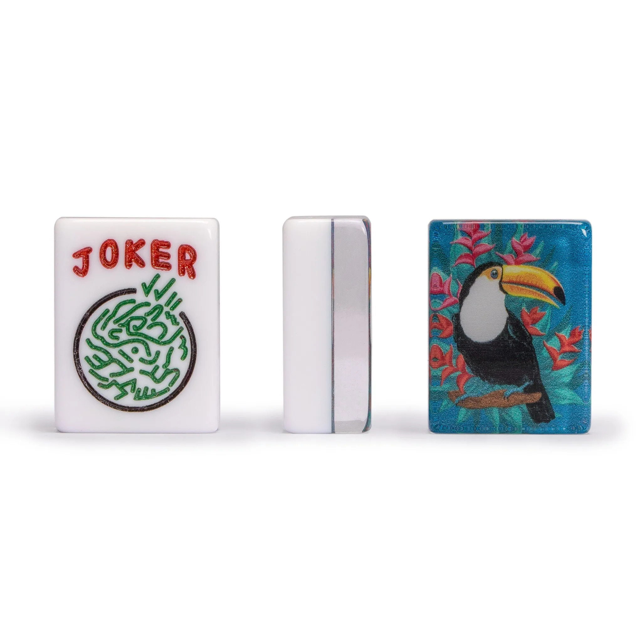 Set of 166 American Mahjong Tiles, "Toucan"