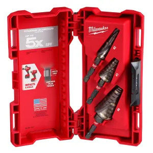 SHOCKWAVE™ Impact Duty™ Step Bit Mechanical Set (#2, #3, #8)