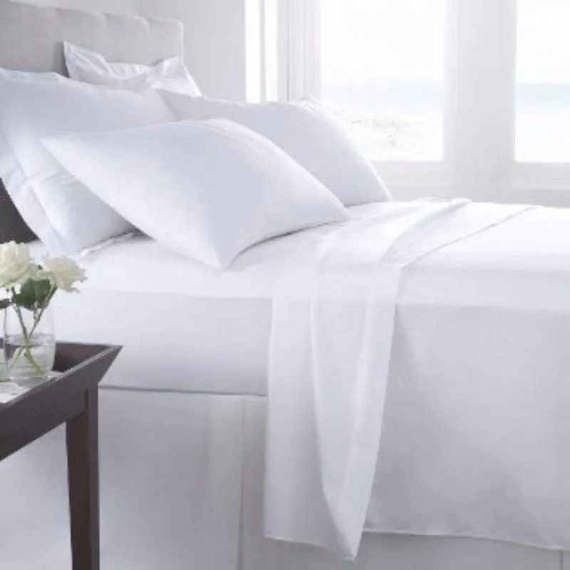 White Cotton Percale Duvet Sets