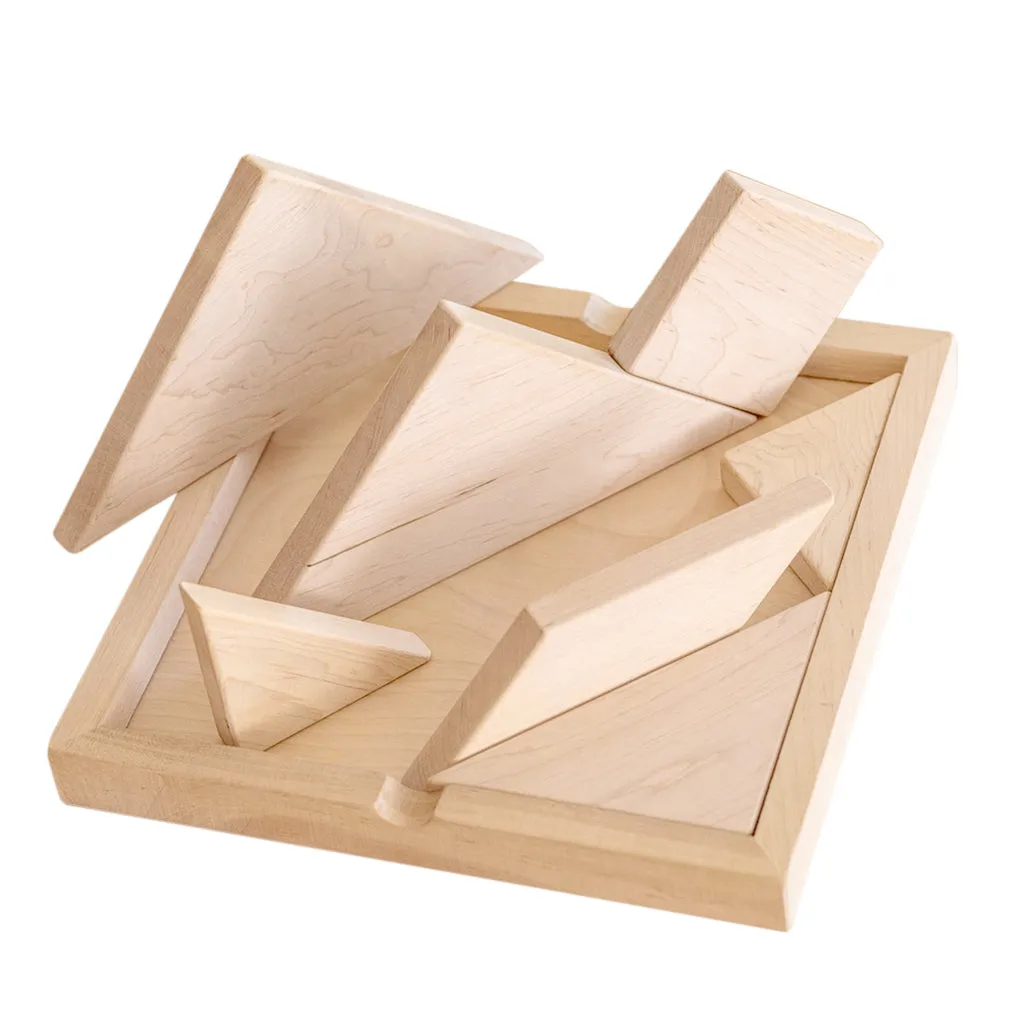 Wooden Brain Teaser - Tangram