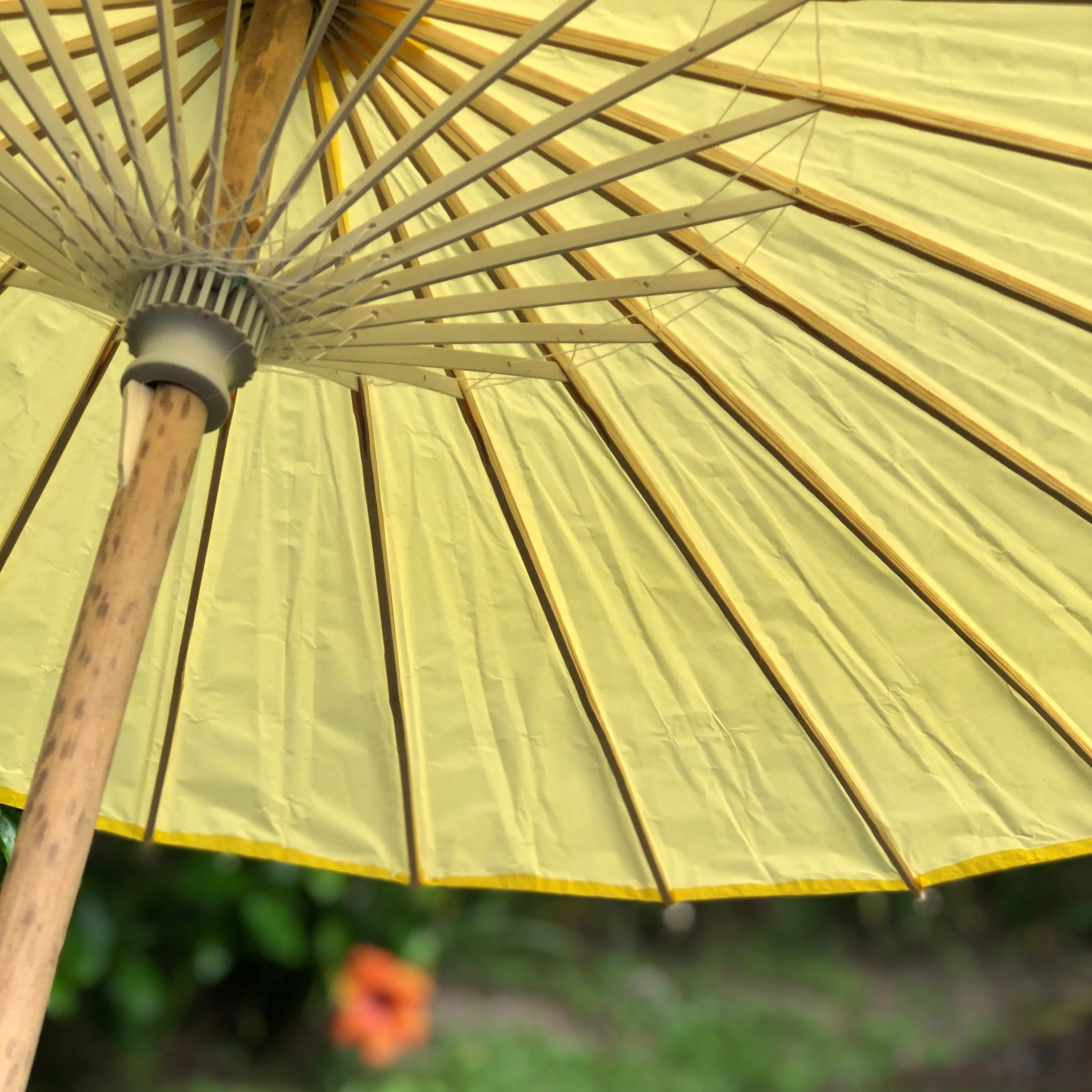 Yellow Wedding Paper Parasol